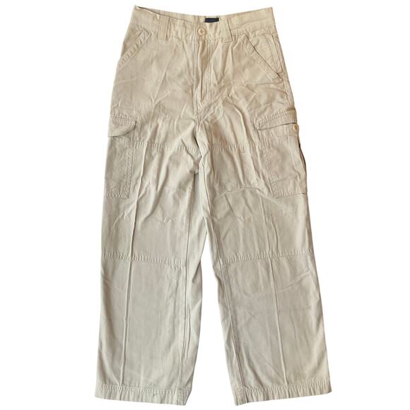 Bugle Boy Boy’s Khaki Pants size 10, Natural Tan, Ripped Hem - Picture 1 of 12